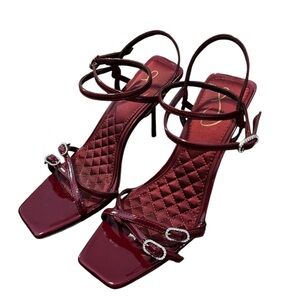 ♥️ Sam Edelman Women’s Trevin Crystal Buckle High Heel Sandal ♥️